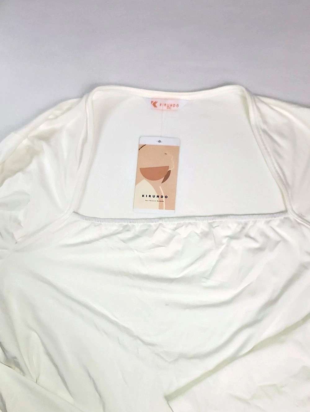 Kirundo Square Necked Long Sleeve Top XXL NWT